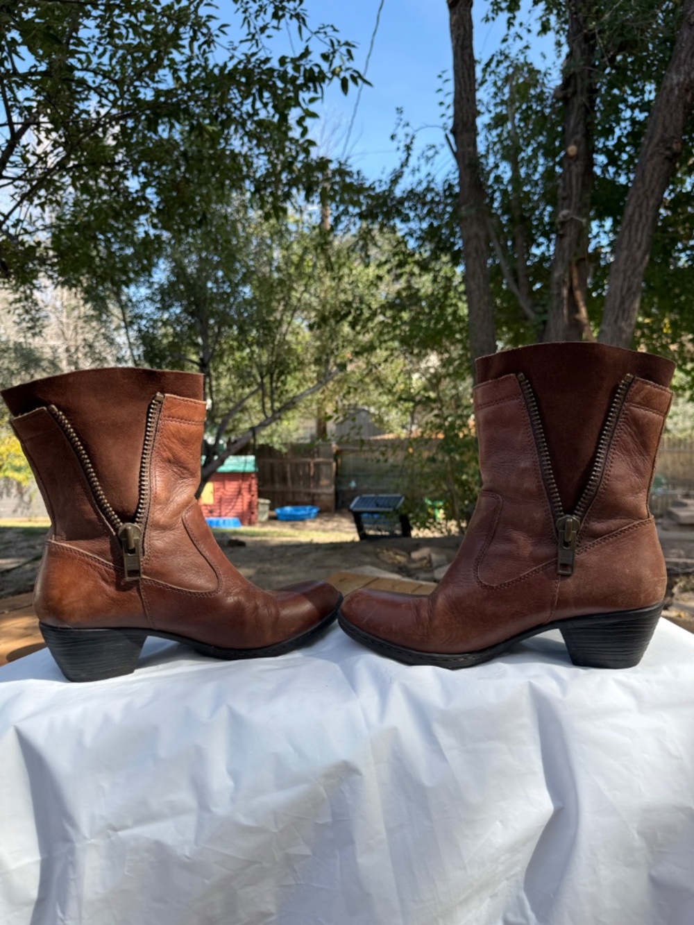 Børn Mila Leather Ankle Boots - Picture 3 of 11